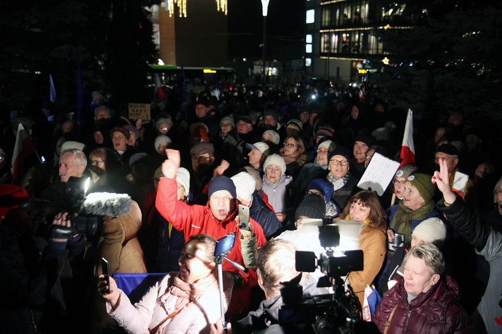 Kolejny protest w obronie sądów w Olsztynie. Frekwencja była niewielka