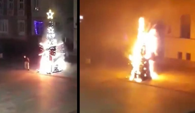 W Sylwestra spłonęła choinka pod ratuszem