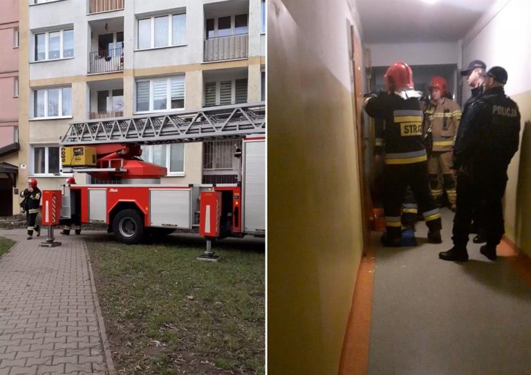 Dwulatek w pampersie stał kilka godzin na parapecie na 4 piętrze. Matka nie otwierała drzwi