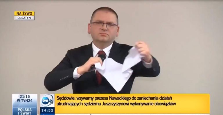 Awantura w olsztyńskim sądzie. Prezes pokazał co myśli o sędziach. Porwał uchwałę