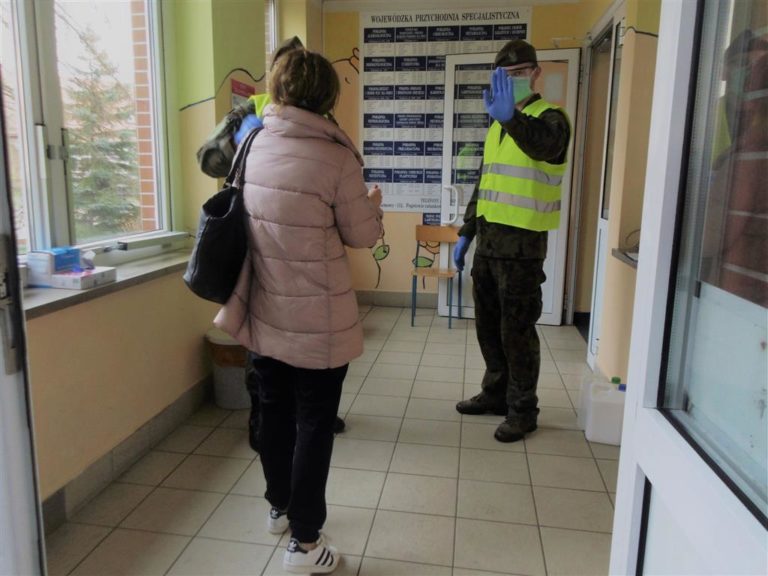 Wojsko w Olsztyńskich szpitalach w związku z zagrożeniem koronawirusa