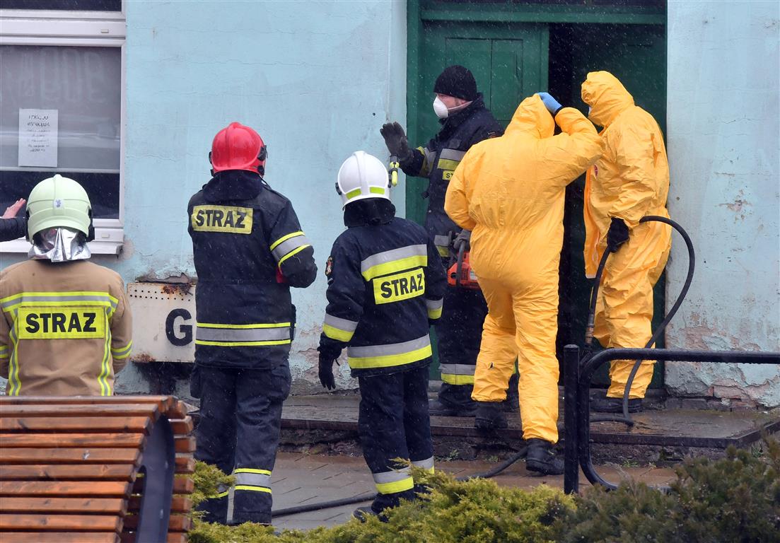 Pożar mieszkania w którym odbywa się kwarantanna domowa w związku z koronawirusem