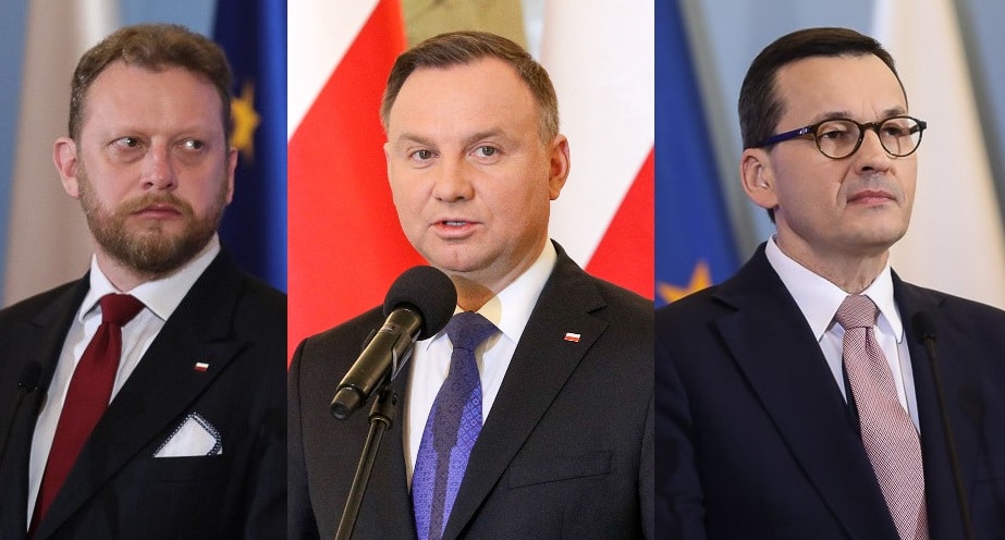 Są wyniki badań na koronawirusa prezydenta Dudy, premiera Morawieckiego i ministra Szumowskiego
