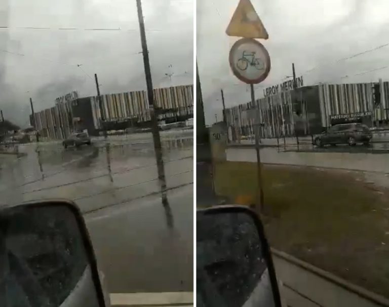 Nietypowa sytuacja. Kobieta jechała autem po torowisku