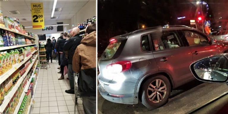 Trwa masowy wykup żywności w Olsztynie. Minister zdradza czy może zabrnąć jedzenia w Polsce