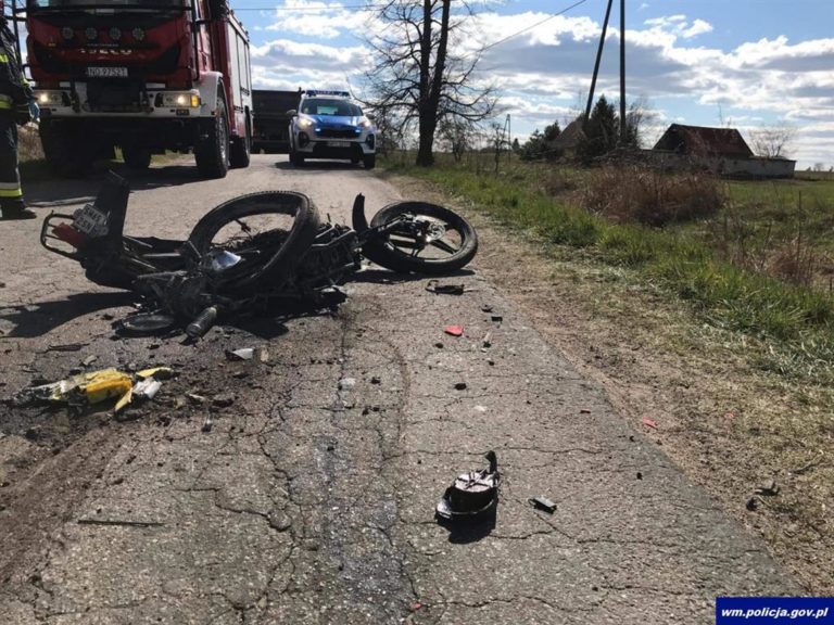 Ciężarówka zmiażdżyła skuter