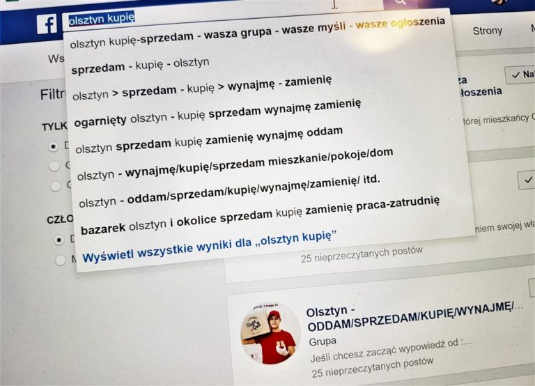 W olsztyńskich internetowych grupach sprzedażowych handel kwitnie w najlepsze
