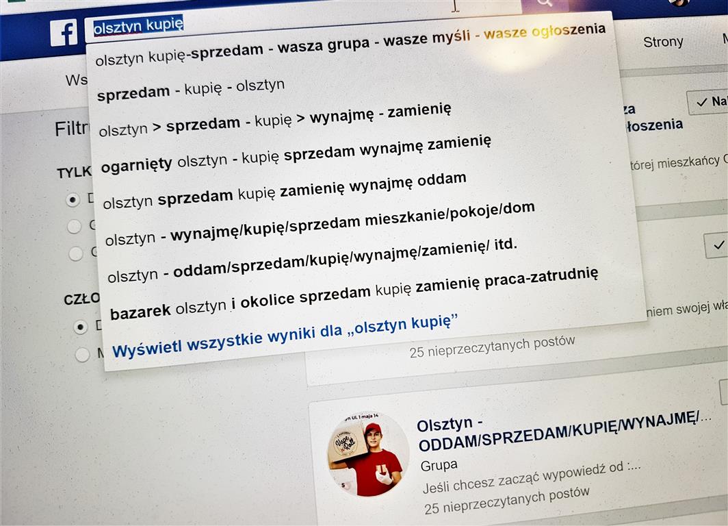 W olsztyńskich internetowych grupach sprzedażowych handel kwitnie w najlepsze