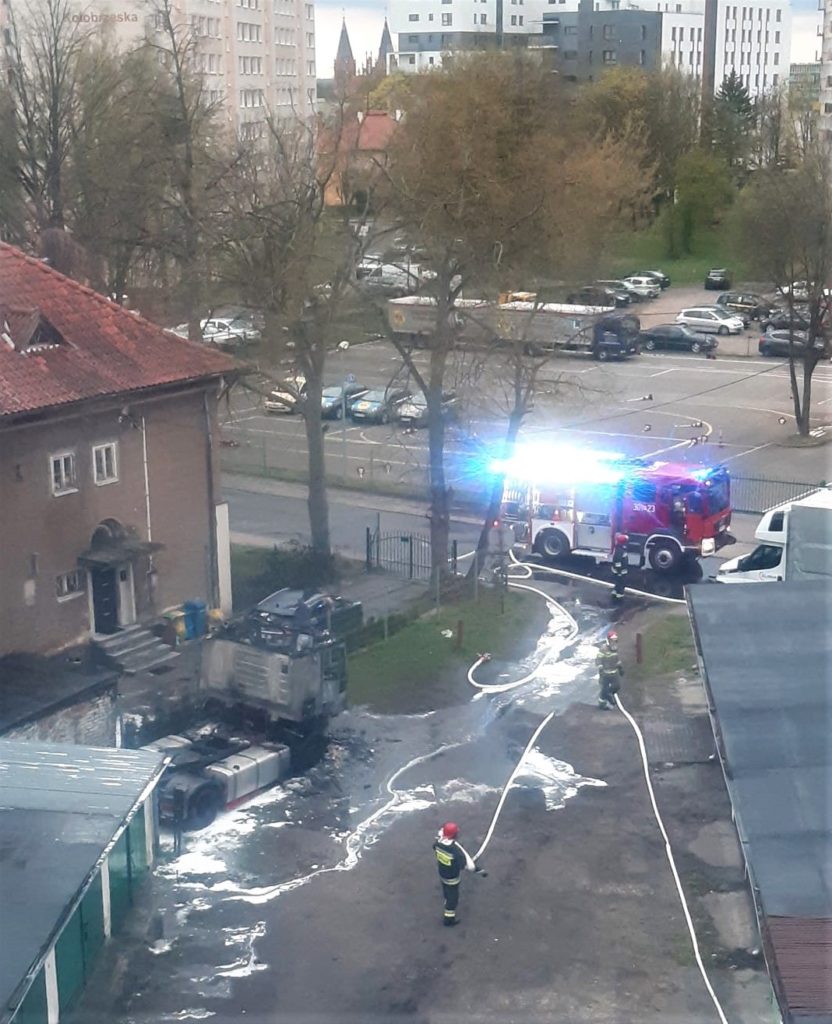 Pożar pojazdu w Olsztynie. Czy to było podpalenie?