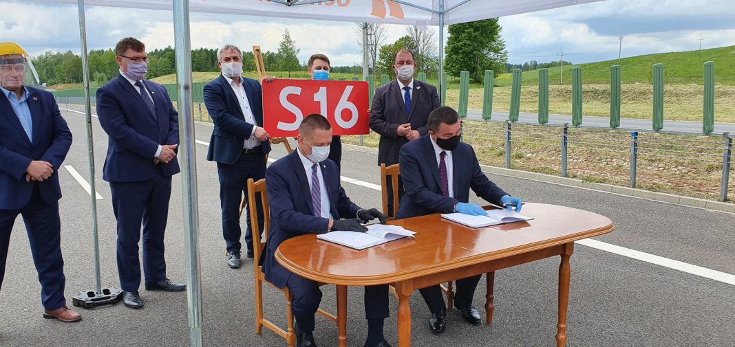 Podpisano umowę na budowę trasy S16 na odcinku Borki-Mrągowo