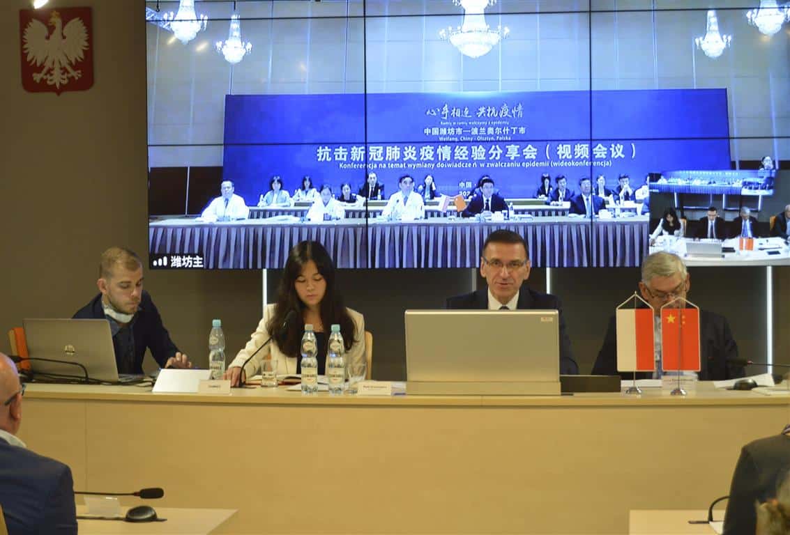 Polscy i chińscy naukowcy o koronawirusie. Wideokonferencja z partnerskim chińskim miastem Weifang