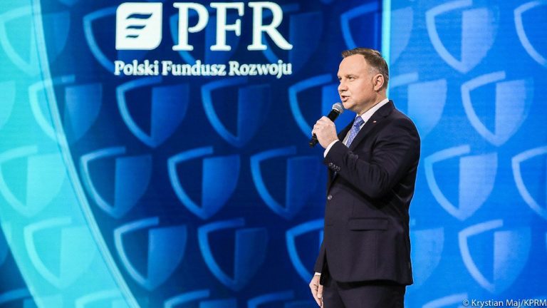 Przedsiębiorca z Olsztyna na konferencji z prezydentem Dudą chwali tarczę antykryzysową