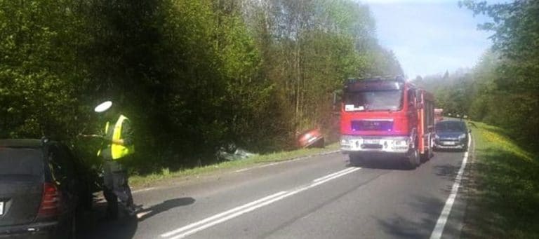 Droga nr 51 zablokowana po wypadku