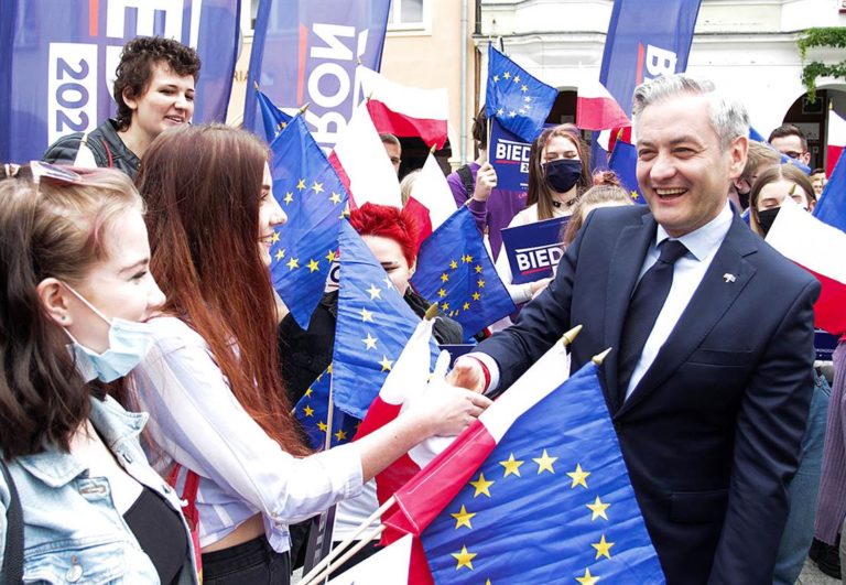 Biedroń w Olsztynie: będę ambasadorem mniejszych miast