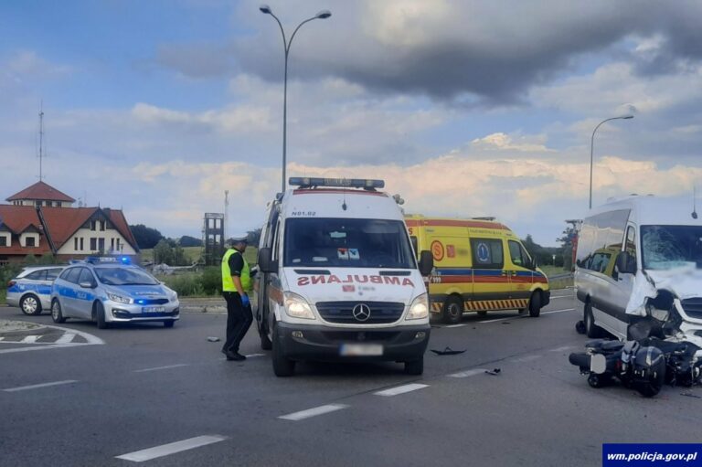 Zderzenie z autobusem. Motocyklista zmarł na miejscu