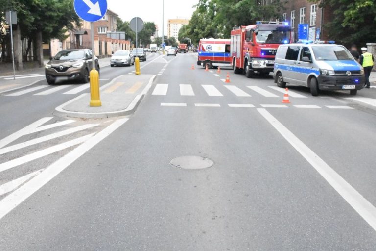 Potrącenie pieszego na przejściu w Olsztynie