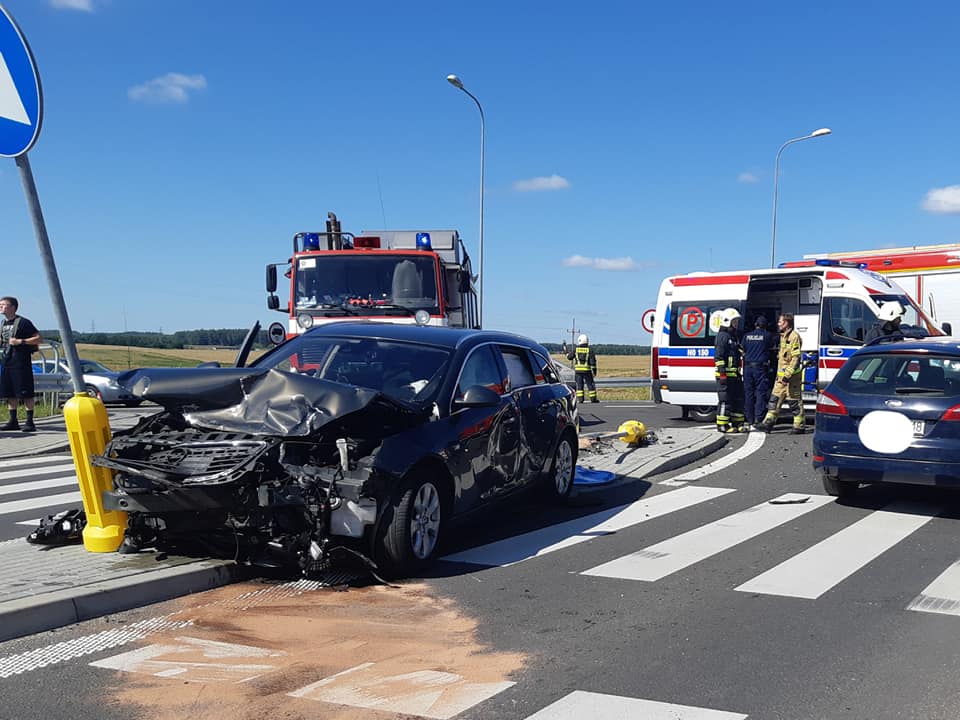 Wypadek na zjeździe do Tomaszkowa