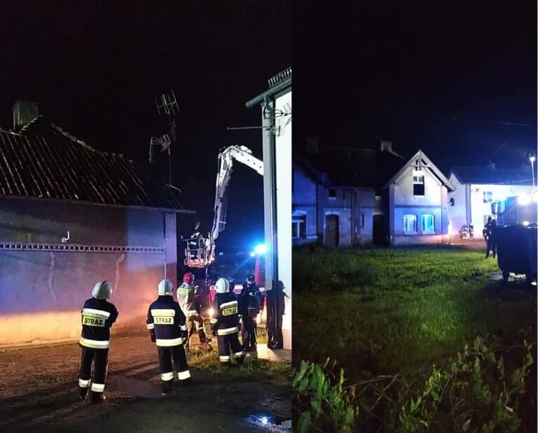 Wybuch pożar w kamienicy, czterech mężczyzn było w środku