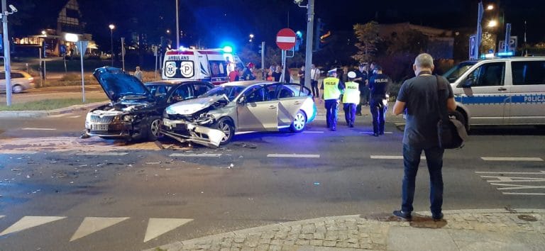 Kolizja w centrum Olsztyna. Sprawa znajdzie finał w sądzie