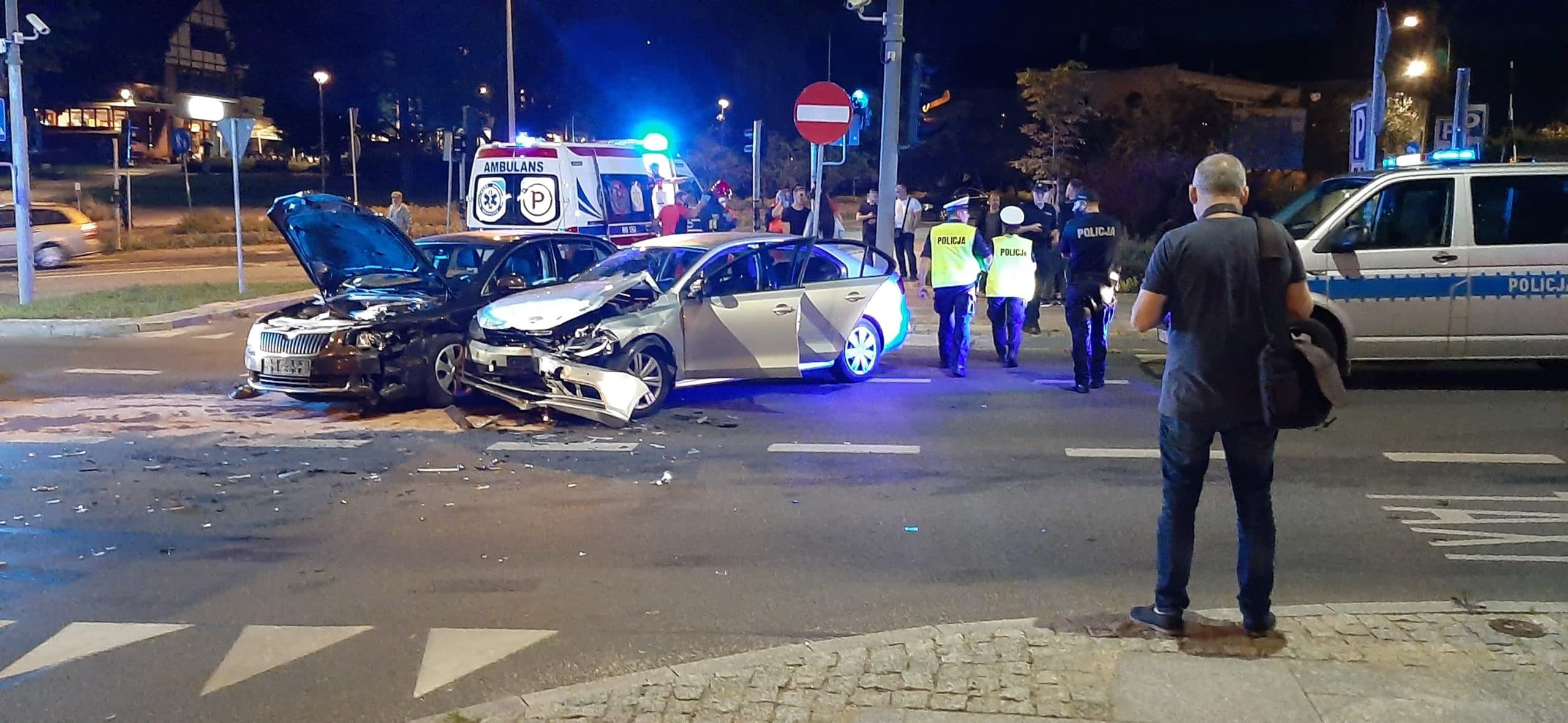 Kolizja w centrum Olsztyna. Sprawa znajdzie finał w sądzie wypadek Nidzica, Olsztyn, Wiadomości