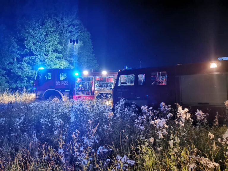 Pożar dzikiego wysypiska