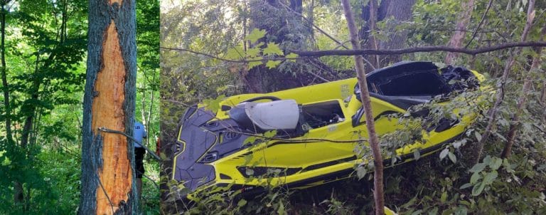 13-latek wyleciał z jeziora skuterem wodnym i uderzył w drzewo. Walczy o życie w szpitalu