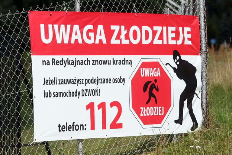 Redykajny walczą ze złodziejami