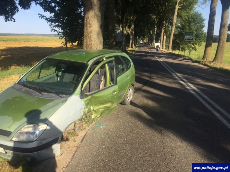 Wymijając nie zachował ostrożności, zderzenie trzech pojazd&oacute;w