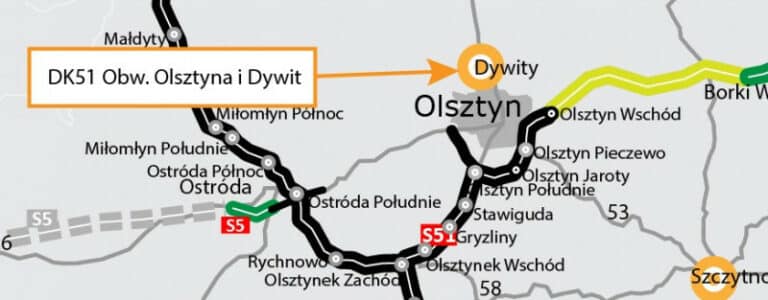 Ponowny przetarg na dokumentację do p&oacute;łnocnej obwodnicy Olsztyna