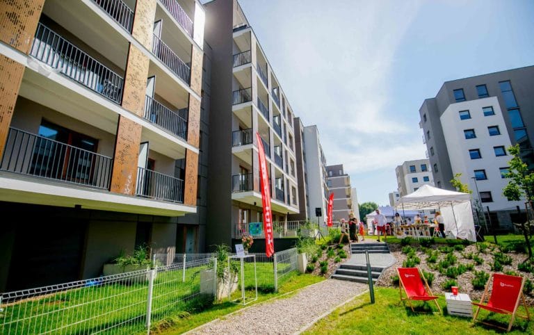 Weekndowy piknik dla mieszkańców olsztyńskiego osiedla Libero. Pierwszy budynek od firmy Budlex już oddany