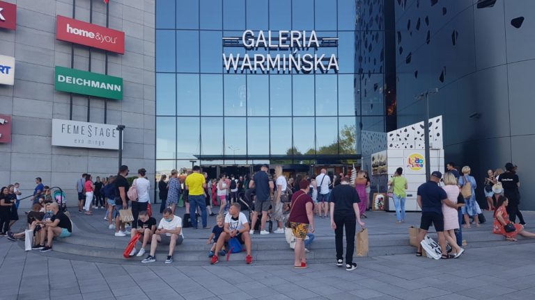 Ewakuacja Galerii Warmińskiej
