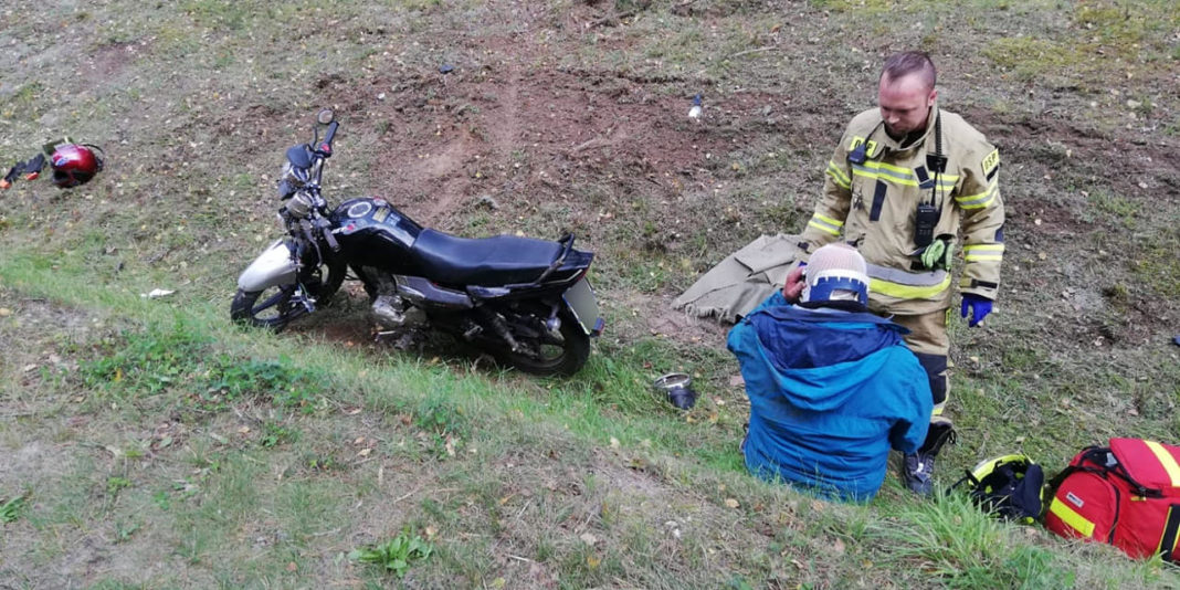 79-latek szarżował motocyklem. Trafił do szpitala
