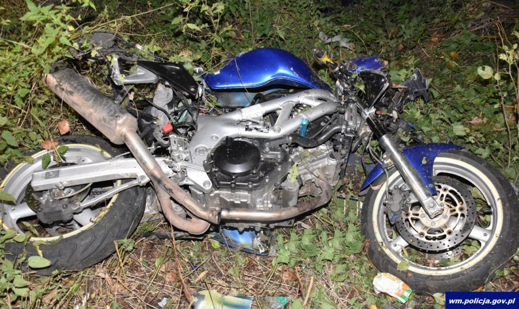 Śmiertelny wypadek 17-latka na motocyklu