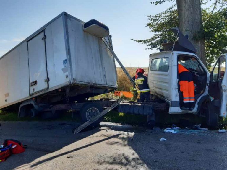 Otarli się o siebie. Jeden zjechał do rowu, drugi wpadł na drzewo