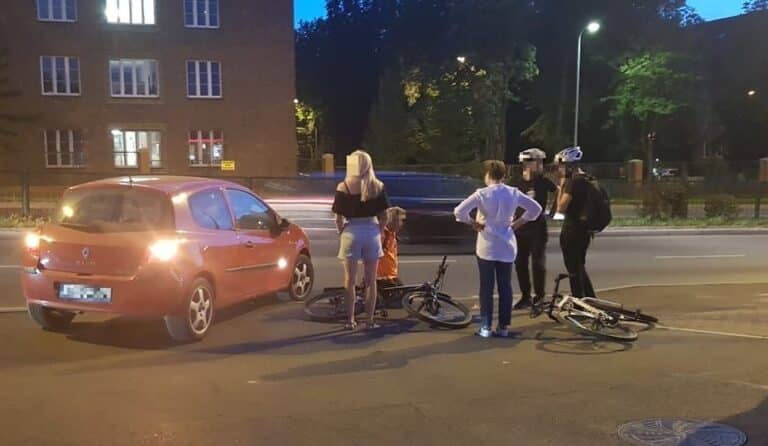 Potrąciła 58-latka na rowerze