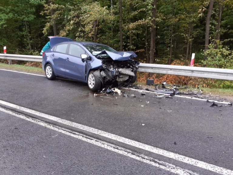 Wypadek. Droga nr 57 całkowicie zablokowana
