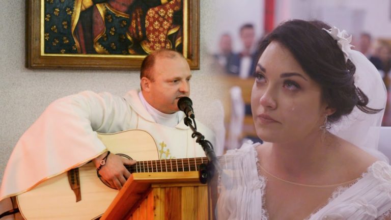Nie tylko udzielił im ślubu, ale także zaśpiewał