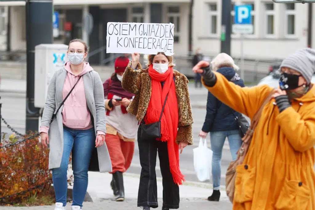Kolejny dzień protestu. Tym razem kobiety zablokowały centrum Olsztyna w godzinach szczytu