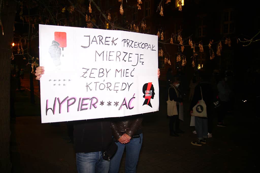 fotorelacja piątkowych protestów w Olsztynie