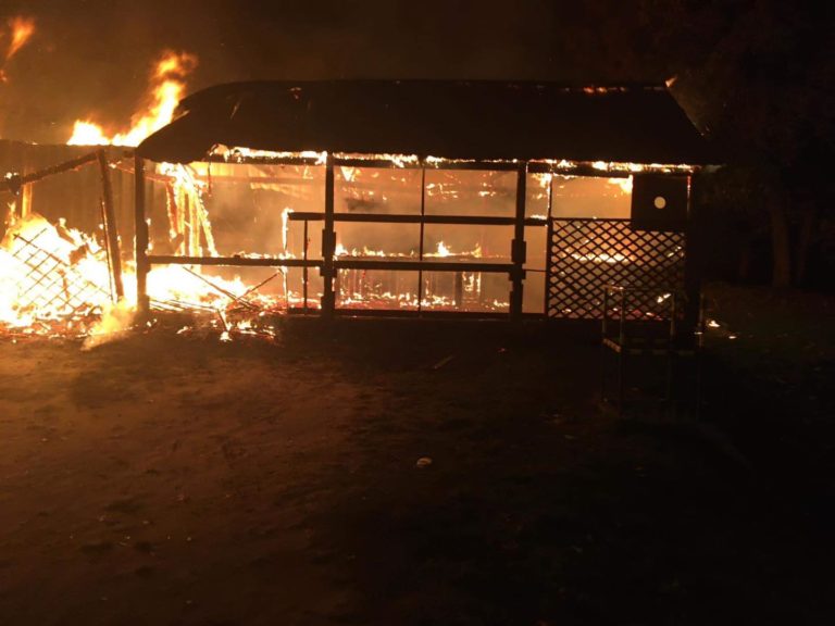 Pożar targowiska miejskiego