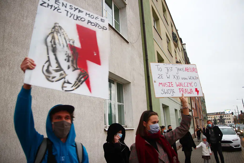 Kolejny dzień protestu. Tym razem kobiety zablokowały centrum Olsztyna w godzinach szczytu