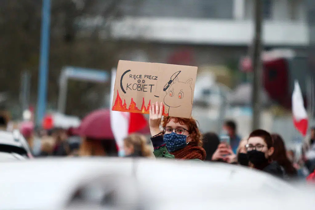 Kolejny dzień protestu. Tym razem kobiety zablokowały centrum Olsztyna w godzinach szczytu