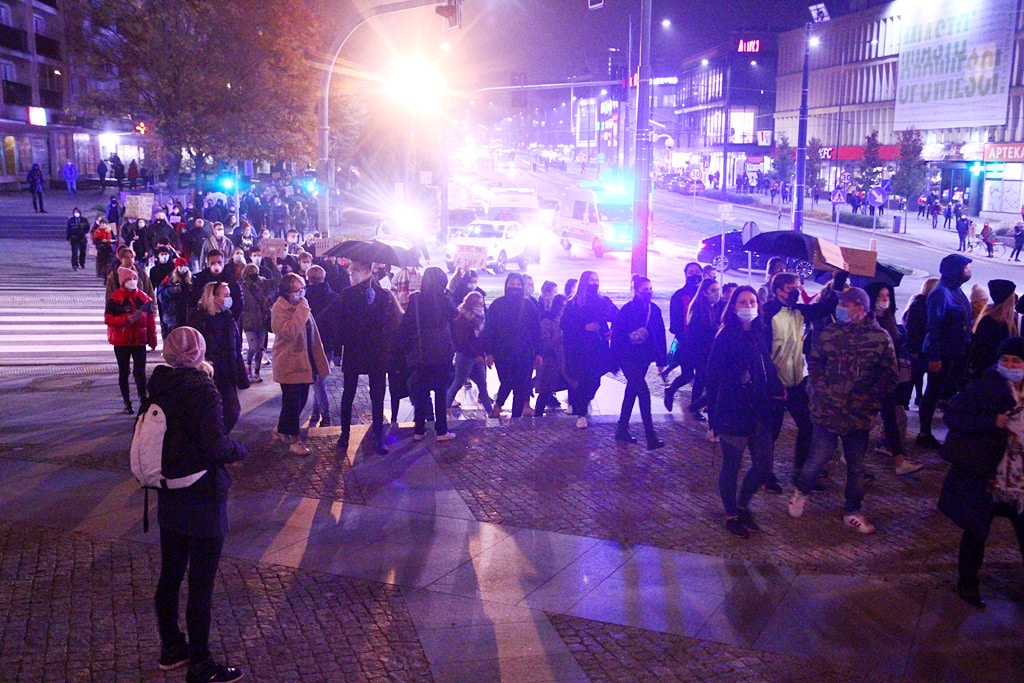 Fotorelacja z wtorkowych protestów w Olsztynie