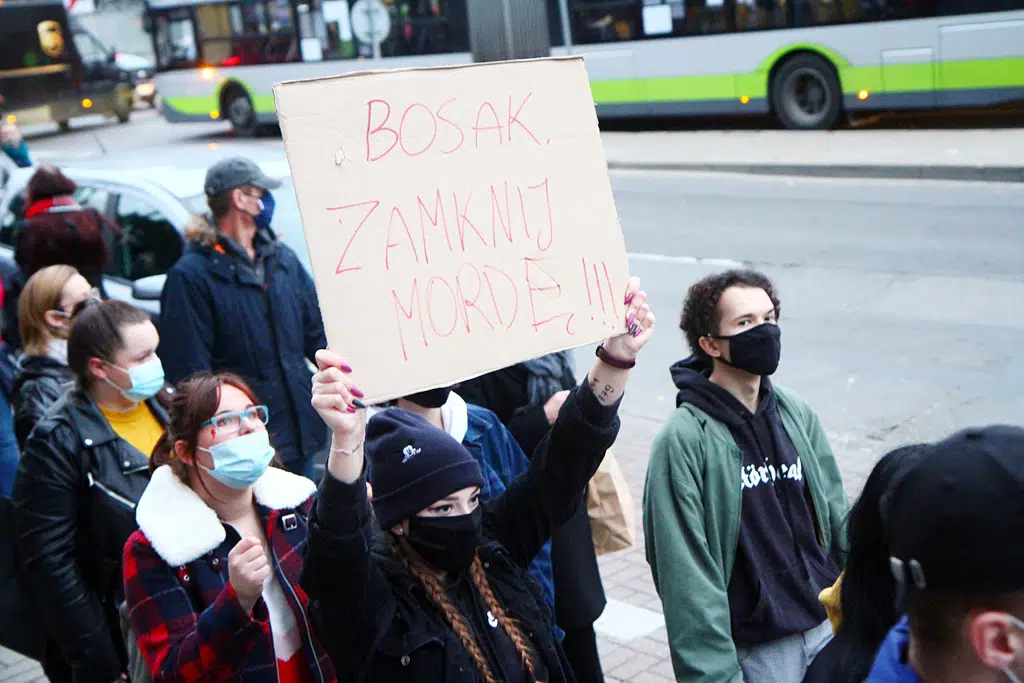 Kolejny dzień protestu. Tym razem kobiety zablokowały centrum Olsztyna w godzinach szczytu