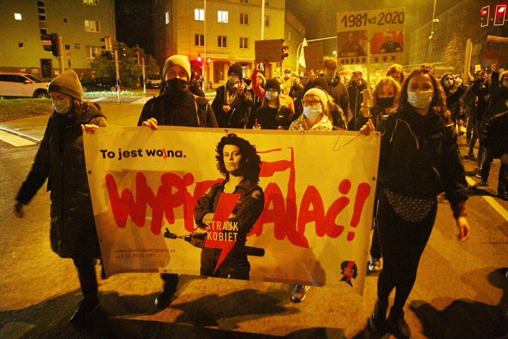 Fotorelacja z środowych protestów „Spacer po Olsztynie’