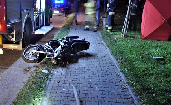 27-letni motocyklista zginął w wypadku