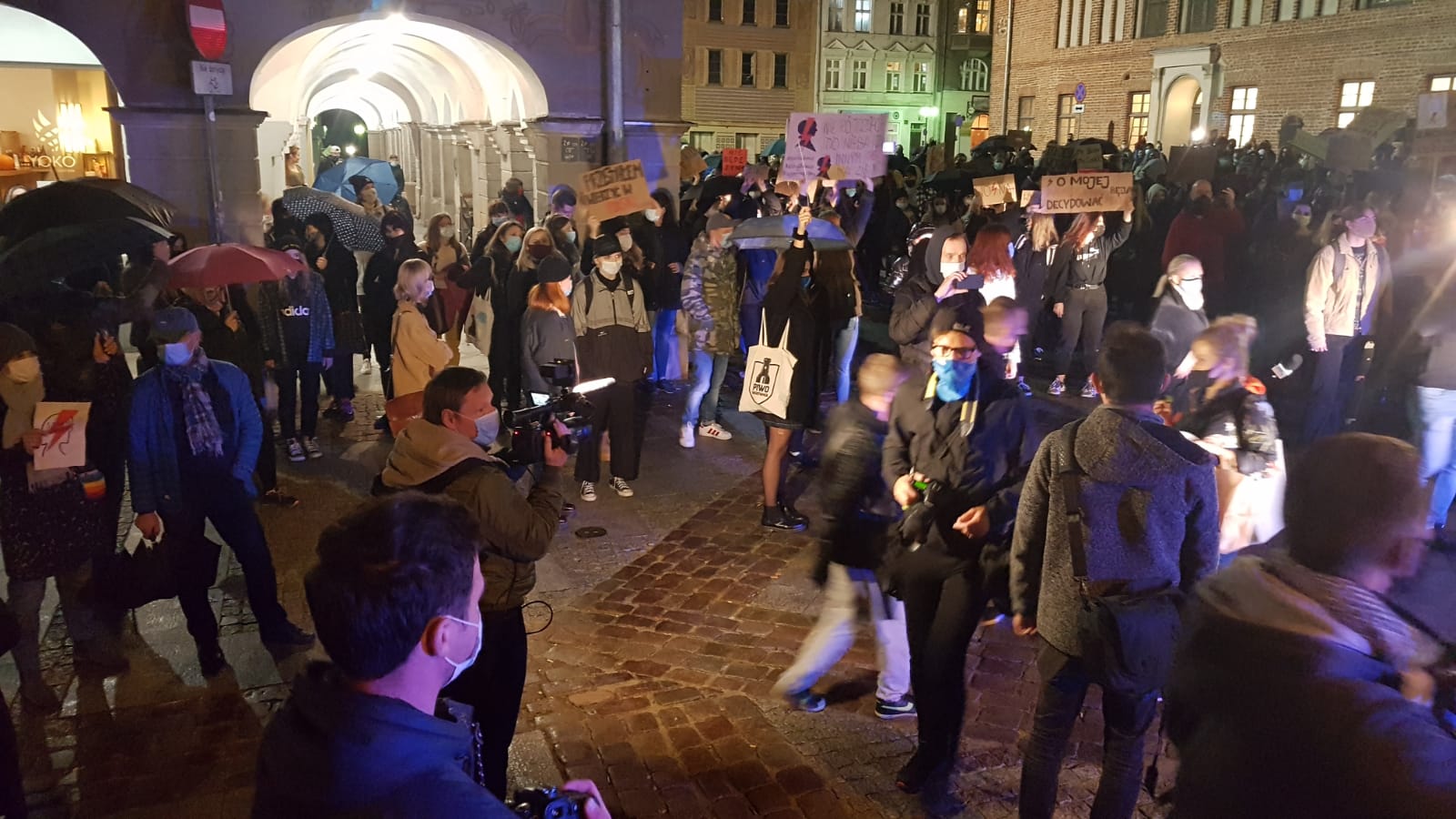 Relacja z wtorkowych protestów w Olsztynie
