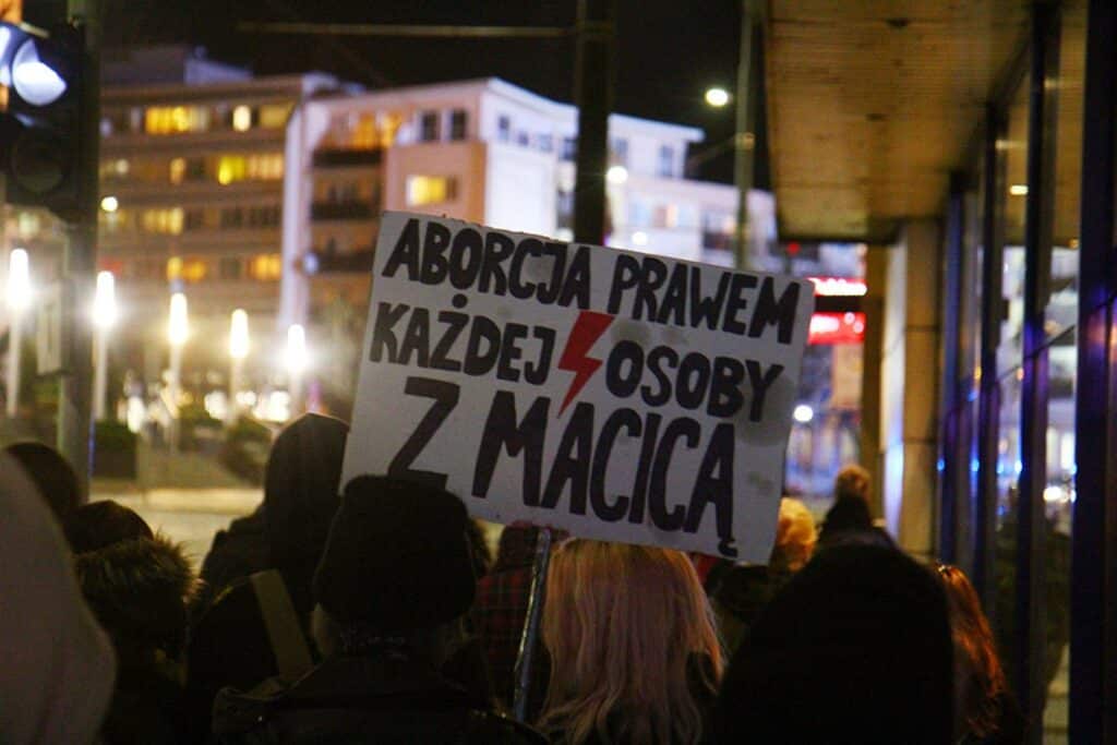 Fotorelacja z poniedziałkowego protestu w Olsztynie