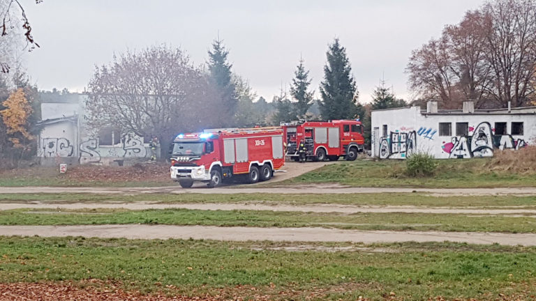 Pożar na stadionie Warmii. Palił się ten sam budynek co poprzednim razem