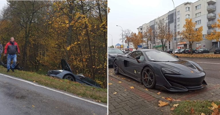 Kolizja McLaren&rsquo;a. Olsztyński przedsiębiorca, kt&oacute;ry prowadził auto warte milion zł ukarany mandatem